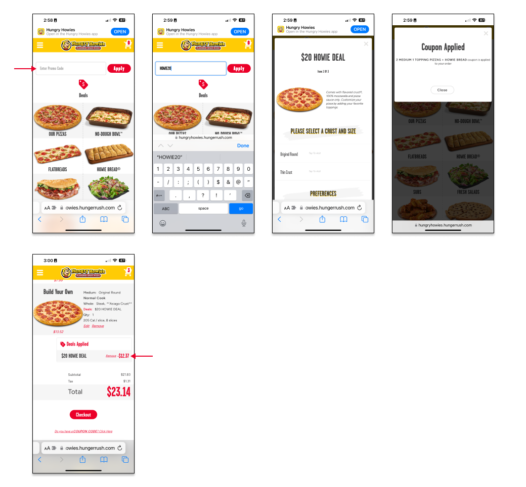 Promotion Code Help Hungry Howies